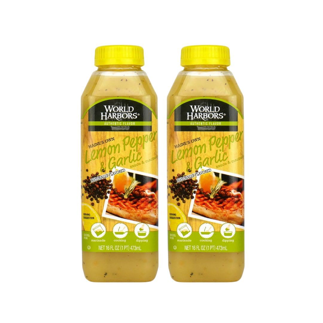 World Harbors front label on 16 oz bottle showing brand and flavor benefits