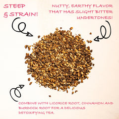 Worldwide Botanicals close-up of cut dandelion root texture highlighting natural fibers