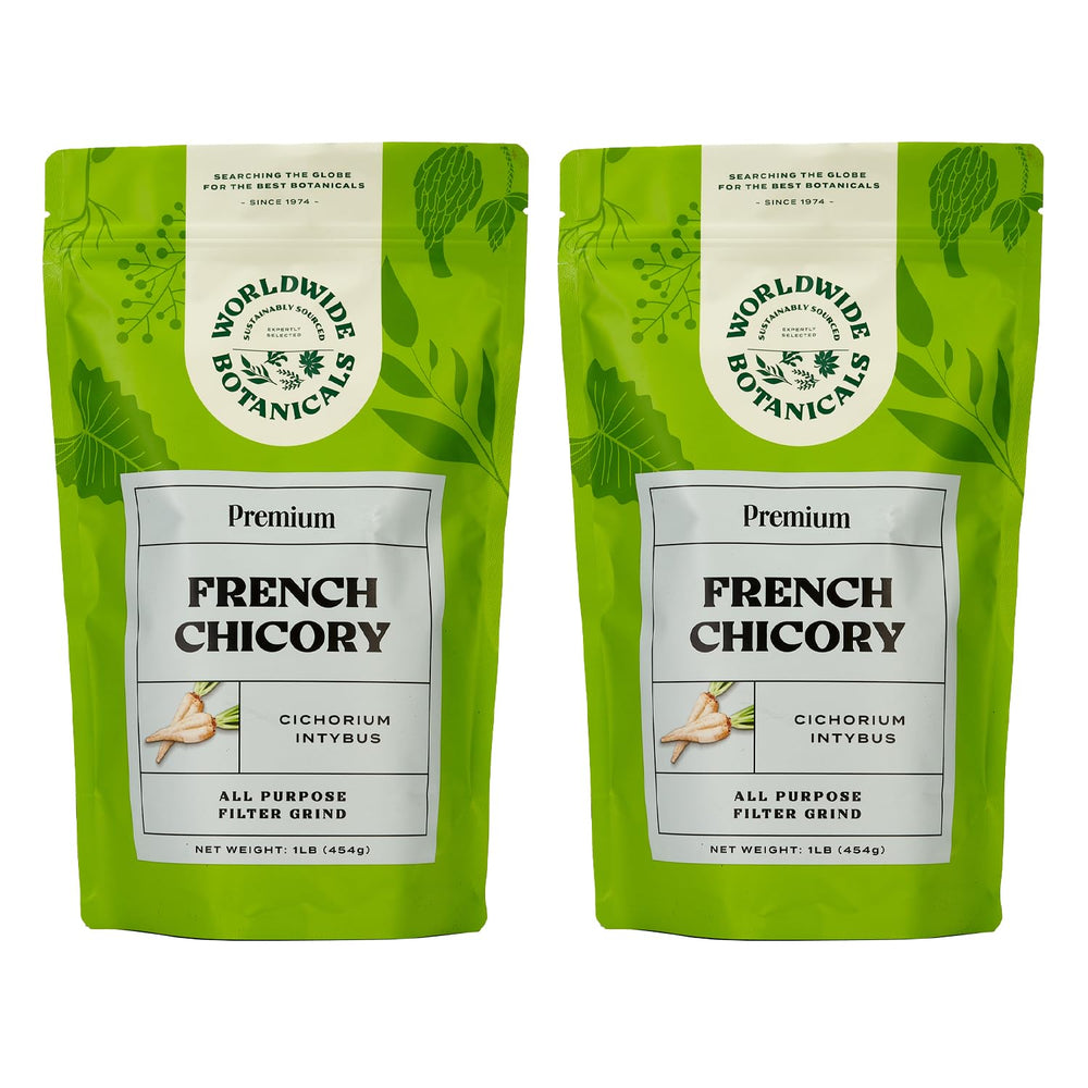 Worldwide Botanicals front package showing 1 lb bag and branding for quick ID and convenience