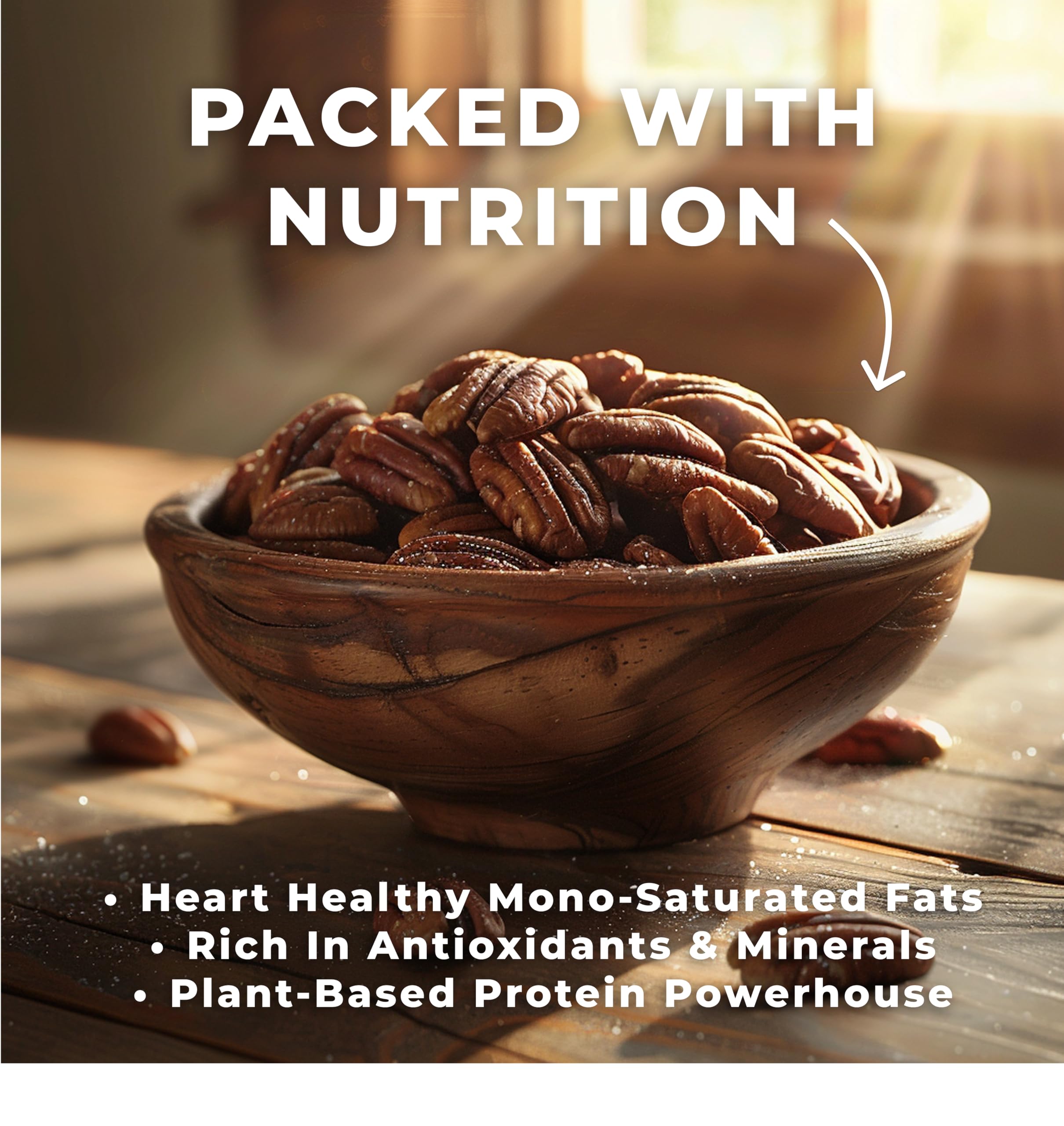 Worth Pecan Company pecan pieces sprinkled on cookie as baking topping and texture