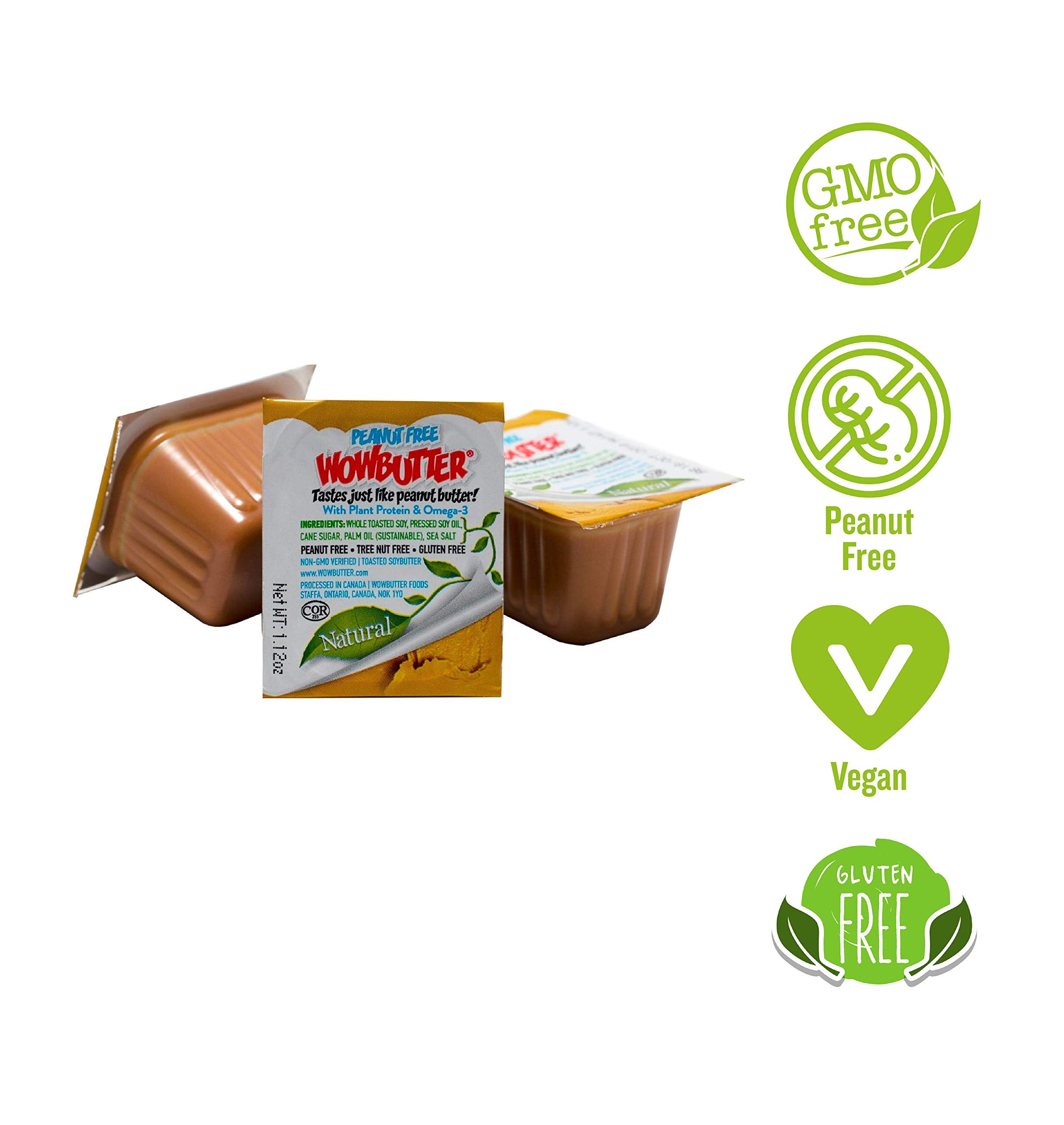 WOWBUTTER single-serve cup top view highlighting portable convenience