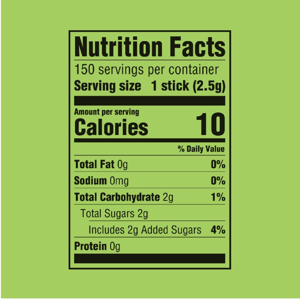 Wrigley's pack side label details showing nutritional and manufacturer information for clarity