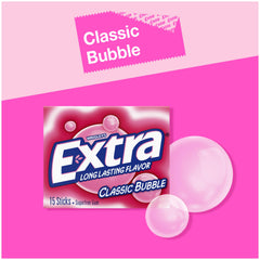 WRIGLEY'S EXTRA open stick showing individual stick and quick refresh benefit