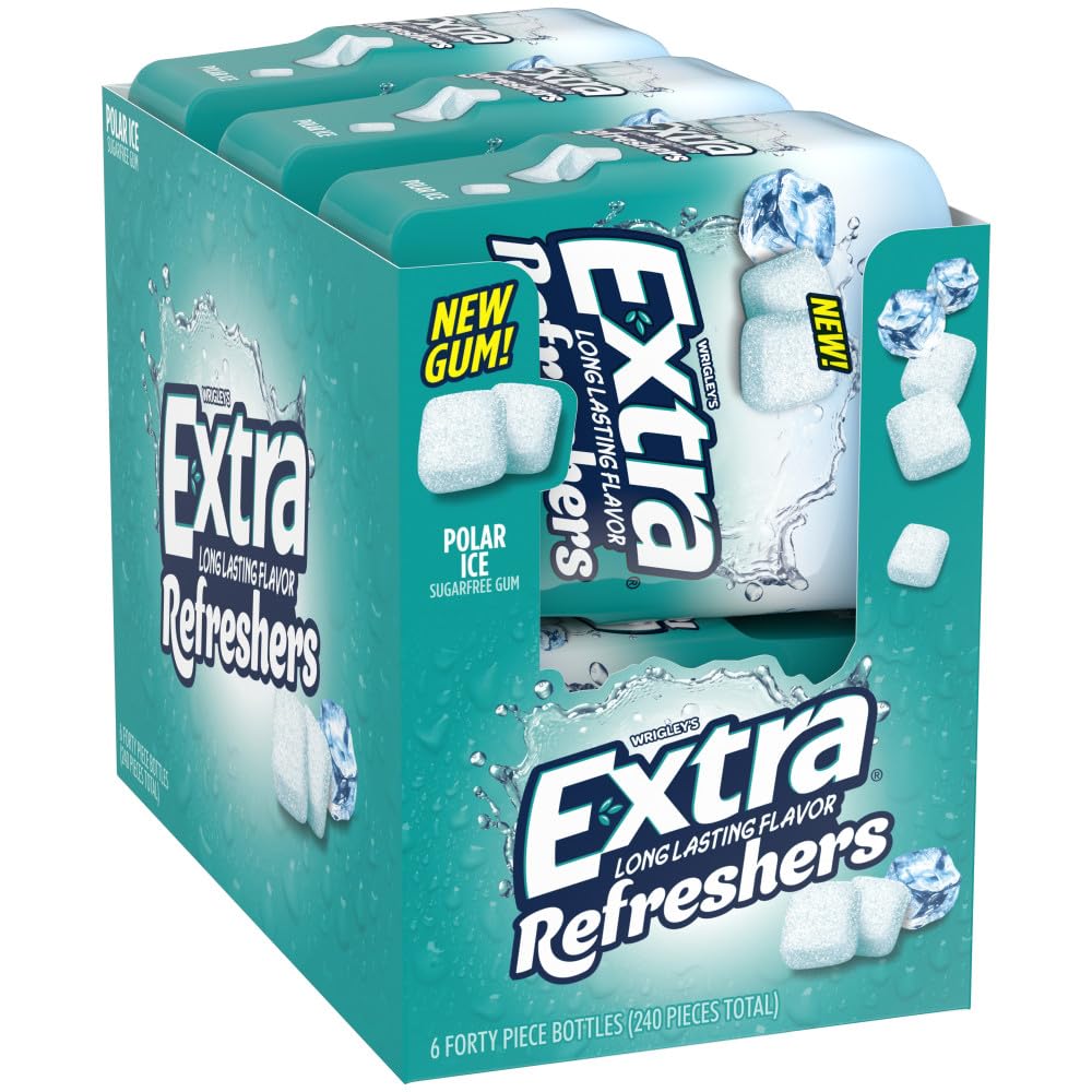 WRIGLEY'S EXTRA front packaging showing pack of 40 pieces and brand