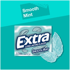 WRIGLEY'S EXTRA single pack opened revealing sticks for quick access