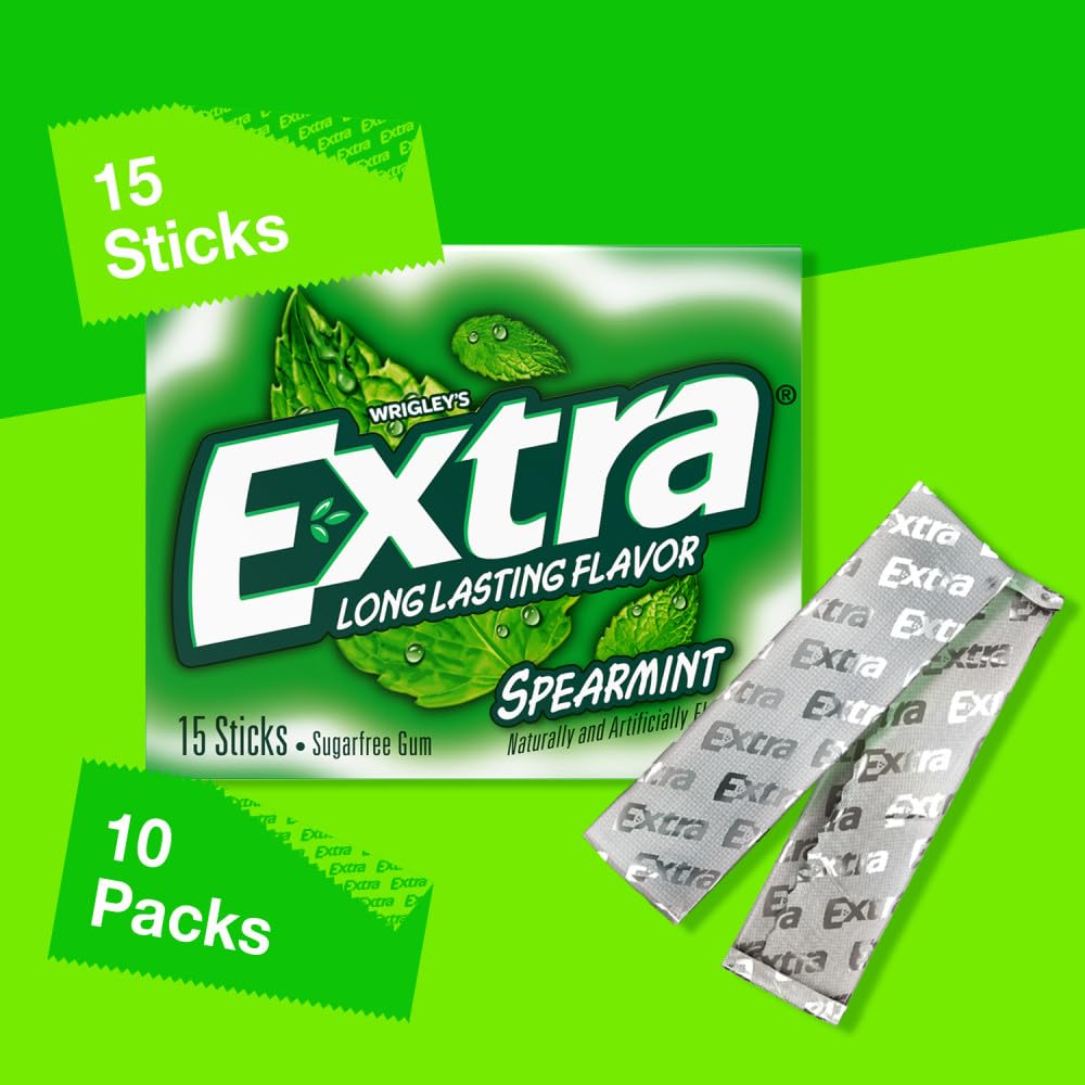 WRIGLEY'S EXTRA open pack with individually wrapped sticks for easy sharing