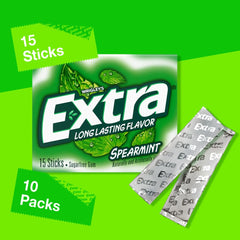 WRIGLEY'S EXTRA open pack with individually wrapped sticks for easy sharing