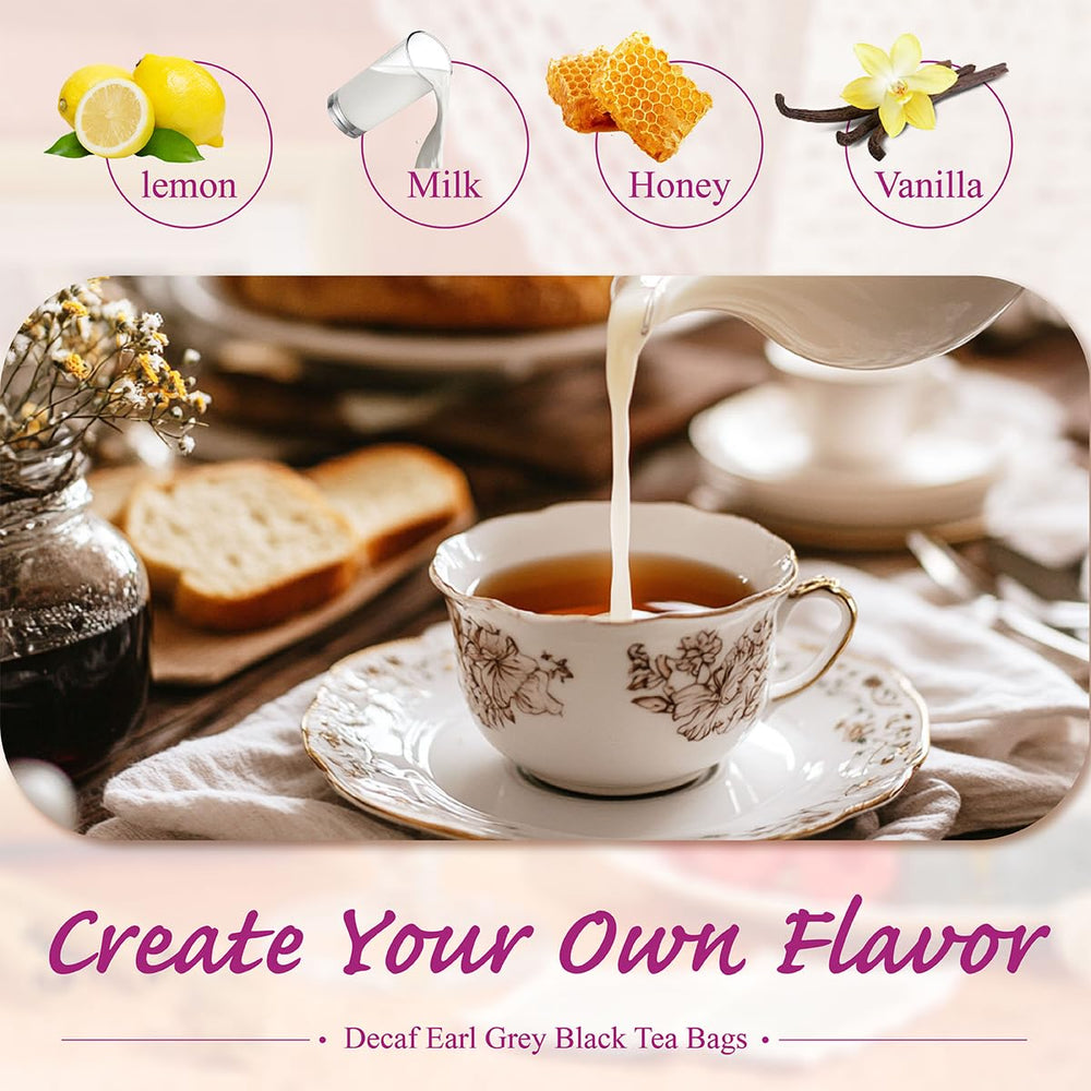 WT WEETEE Earl Grey latte with foam showing milk pairing and creamy beverage option benefit