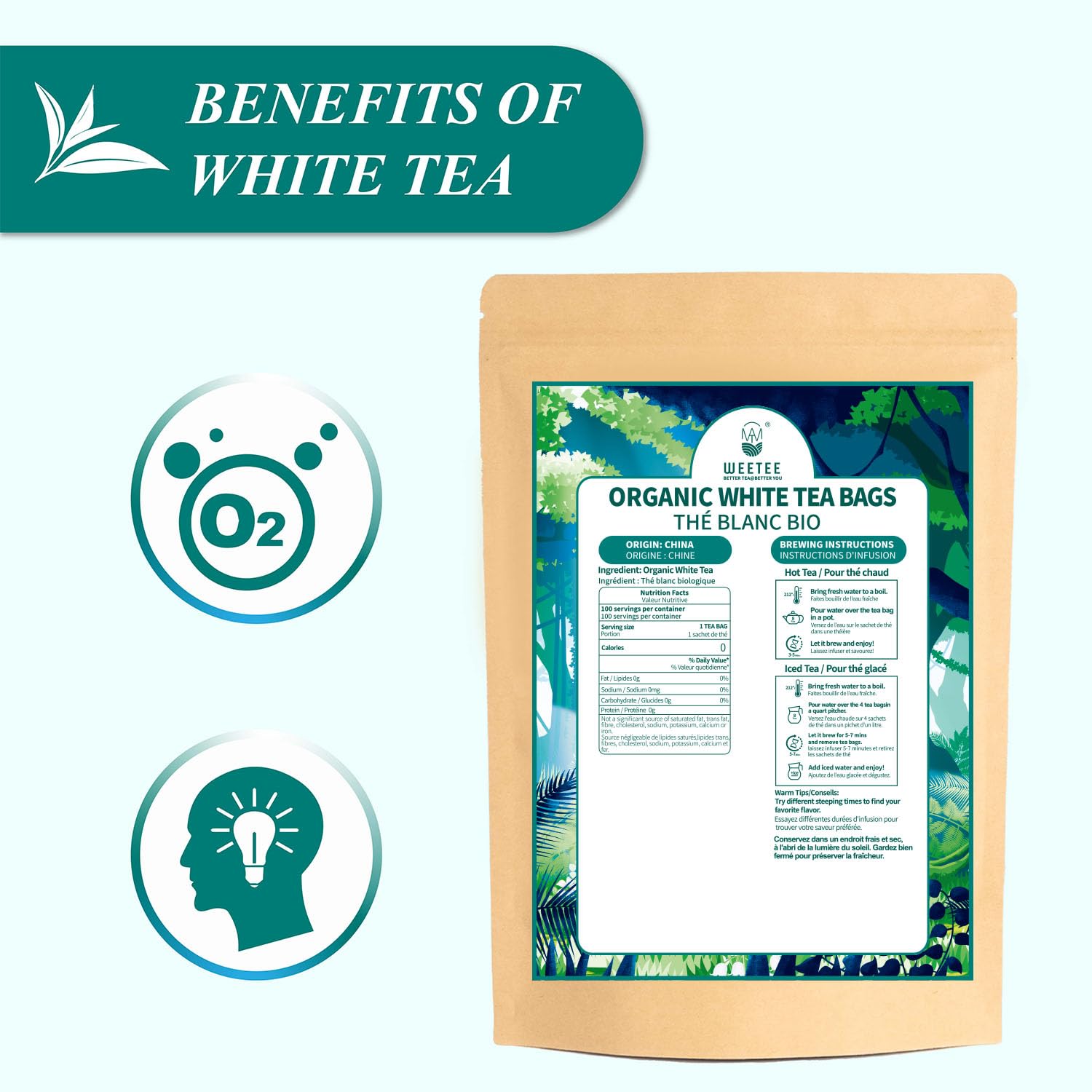 WT WEETEE lifestyle scene of relaxed tea break showing portable, low-caffeine option