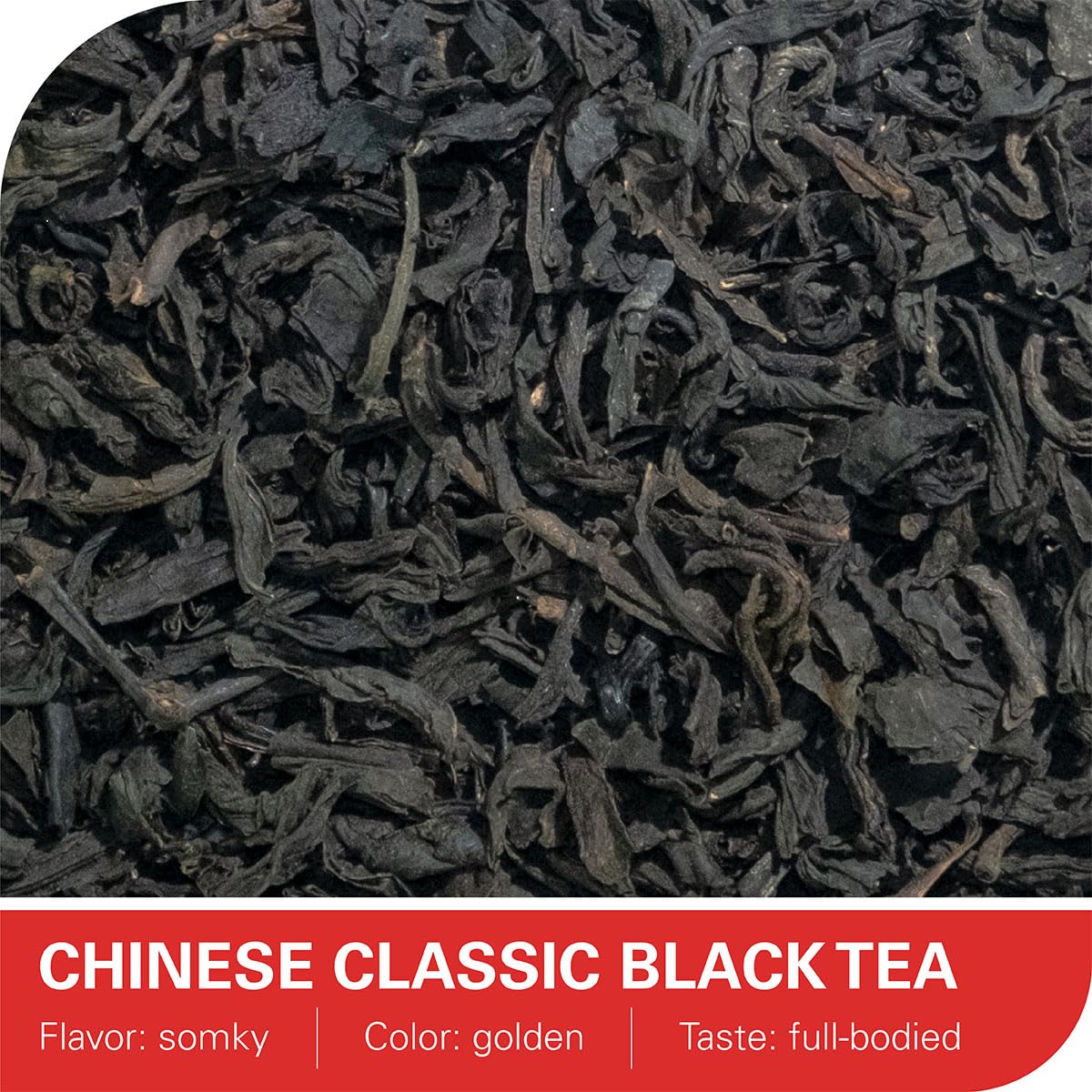 WT WEETEE close-up of loose Lapsang Souchong leaves showing rich texture
