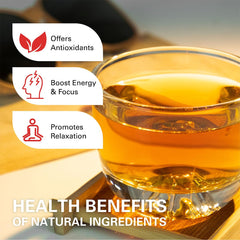 WT WEETEE brewed tea in glass pot displaying deep amber color and aroma