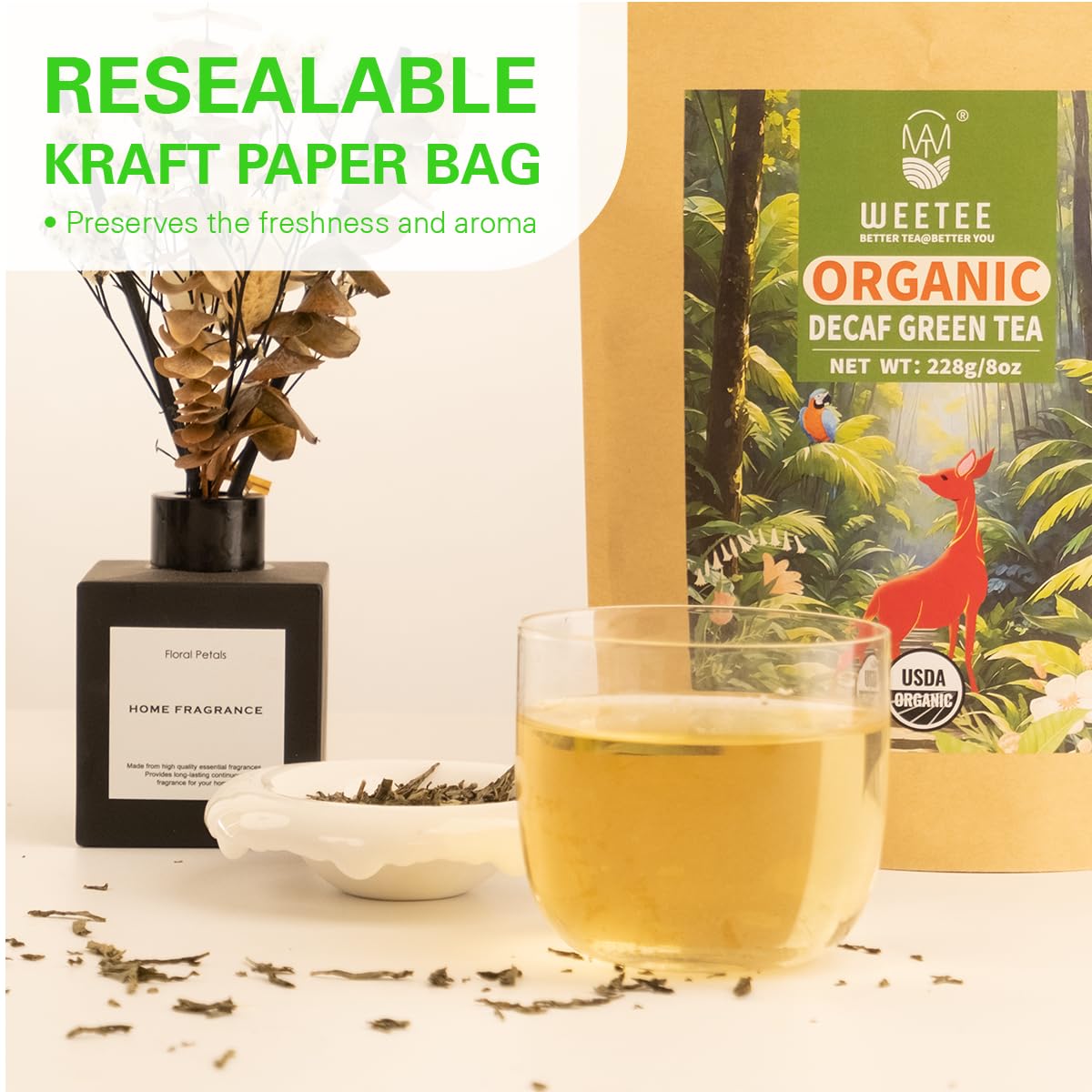 WT WEETEE tea in teapot ready to serve with preserved aroma
