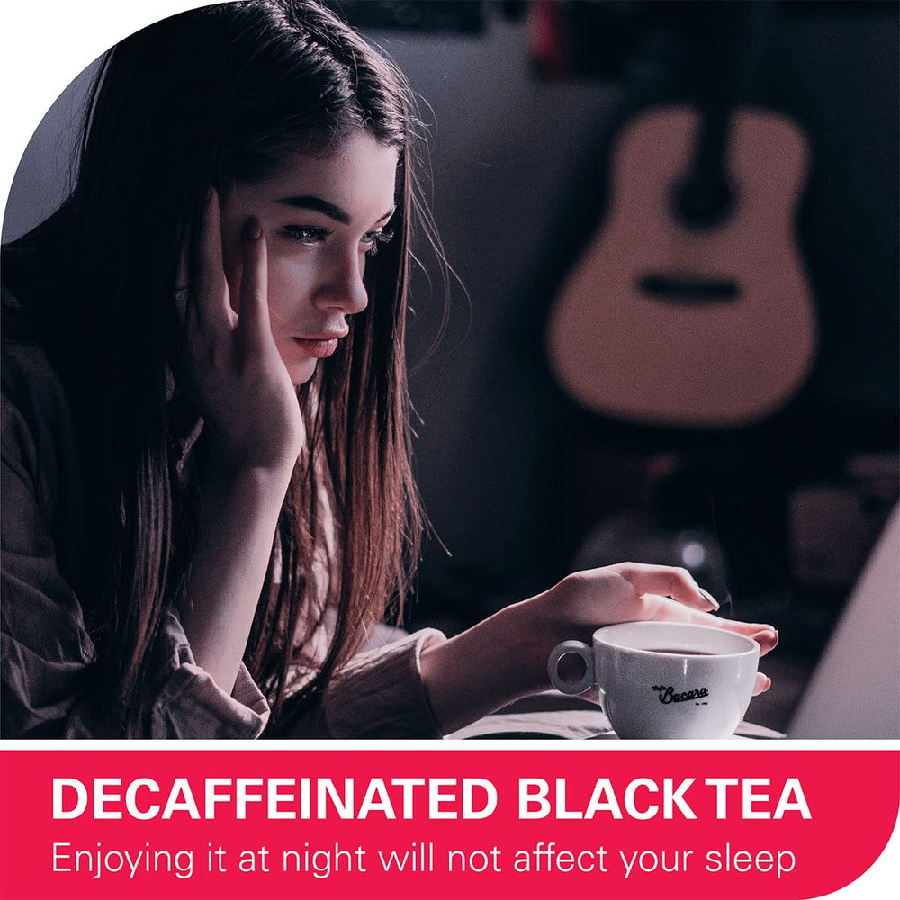 WT WEETEE brewed cup showing bright red color and mild aroma for a smooth cup