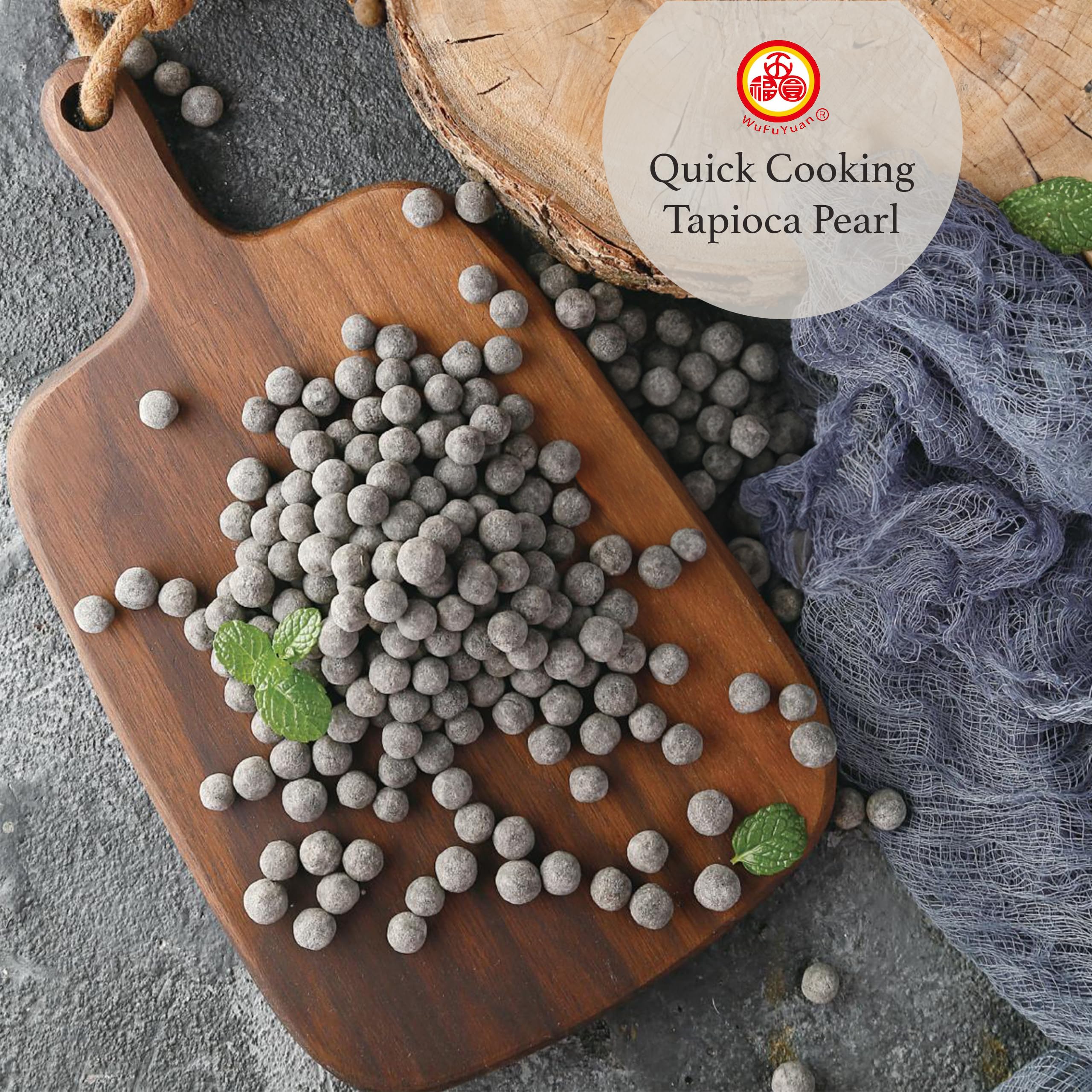 WuFuYuan prepared boba pearls in cup enhancing homemade bubble tea enjoyment