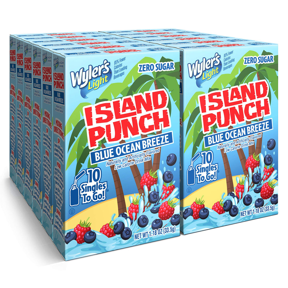 Wyler's Light front box showing Blue Ocean Breeze and count — easy bulk supply