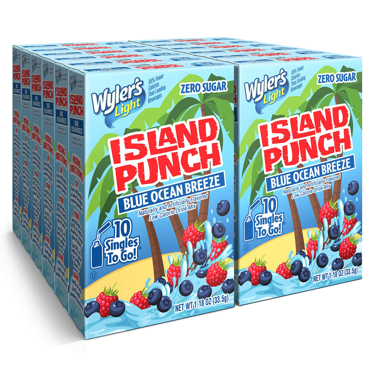 Wyler's Light front box showing Blue Ocean Breeze and count — easy bulk supply