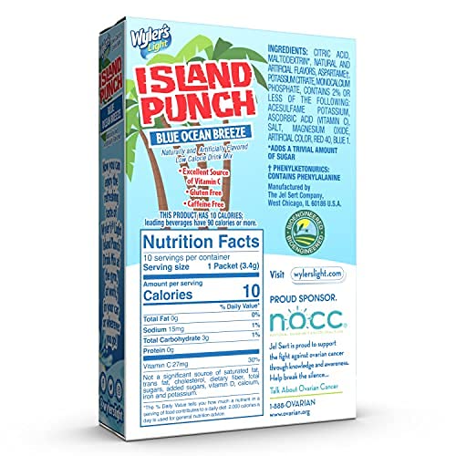 Wyler's Light bottle by the beach with stick packet — tropical flavor anywhere