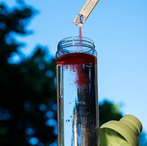 Glass of Peach Iced Tea made with Wyler's Light showcasing refreshing color and low-calorie alternative