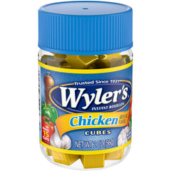 Wyler's close-up of bouillon cubes showing texture and easy portioning