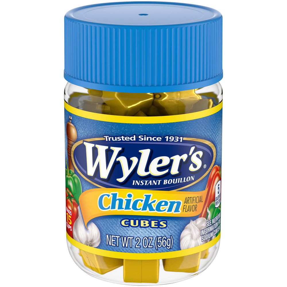 Wyler's front packaging 2 oz jar showing label and convenience