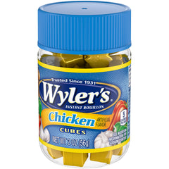 Wyler's bouillon cubes dissolving in soup adding quick savory flavor