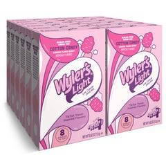 Wyler's Light front box view showing cotton candy flavor and low calorie benefit