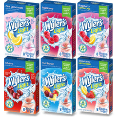 Wyler's Light front packaging showing variety pack and total servings benefit