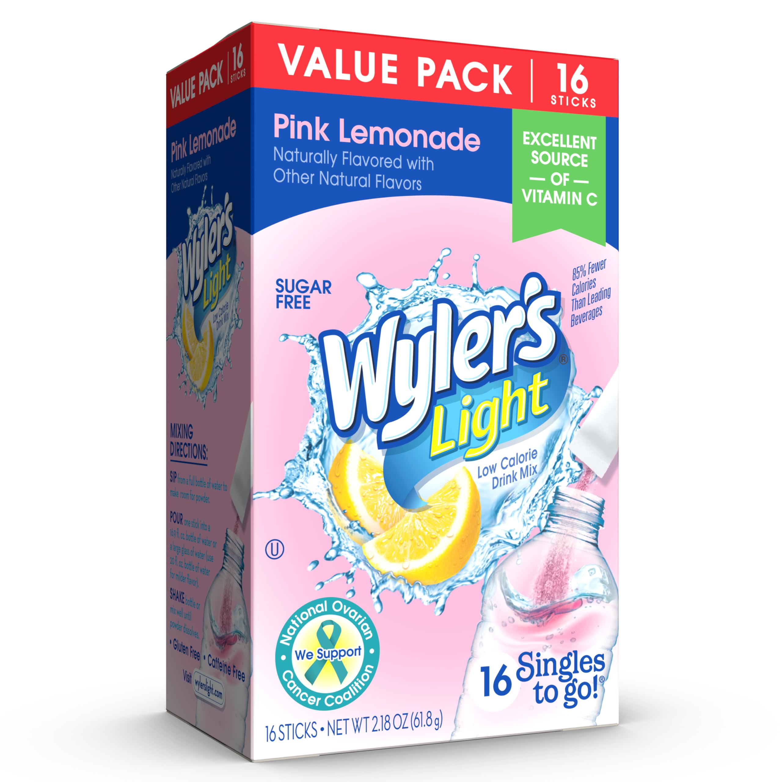 Wyler's Light single packet close-up highlighting powder texture and easy use