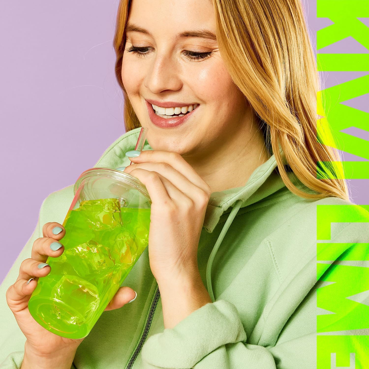 Wyler's Light packet in hand showing portable size and on-the-go convenience