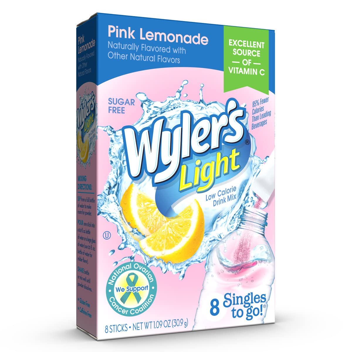 Wyler's Light single packet close-up highlighting portable convenience and taste