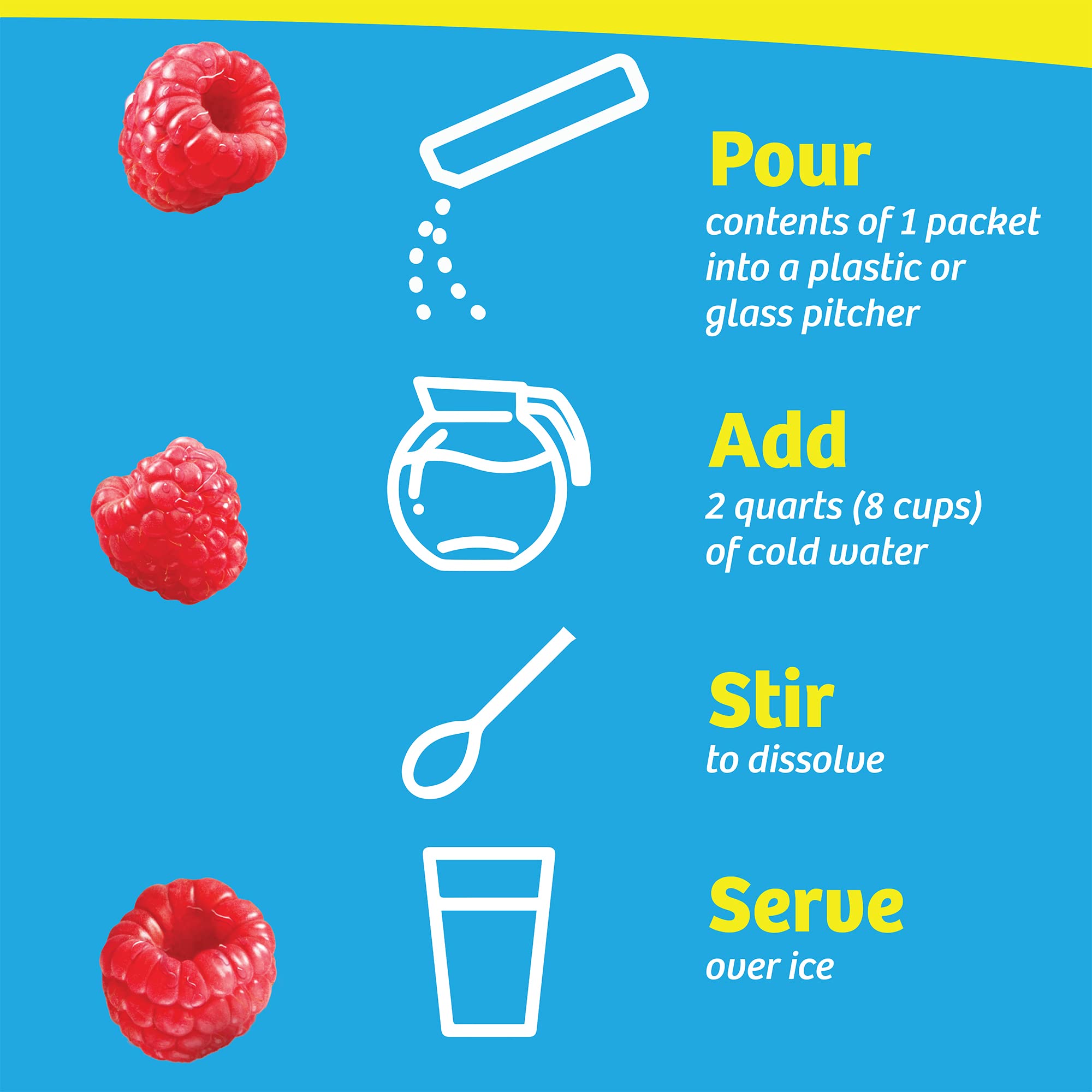 Wyler's Light nutrition label close-up highlighting vitamin C and low calories