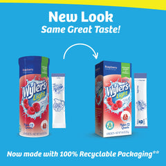 Wyler's Light open packet powder texture ready to mix for quick preparation