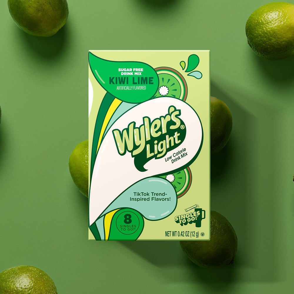 Wyler's Light single-serve packet close-up for easy portable hydration