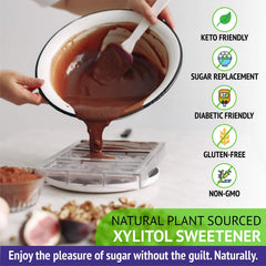 Xlear XyloSweet used in cookie dough illustrating even browning and bake-ready benefit
