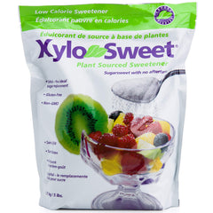 Xlear XyloSweet front bag view shows 5 lb packaging and clear branding benefit