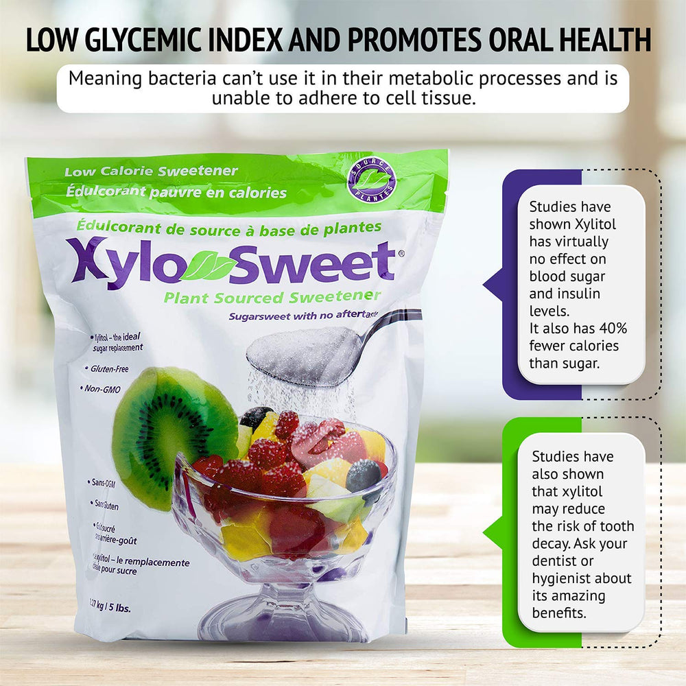 Xlear XyloSweet stored in an airtight jar demonstrating long-lasting freshness benefit