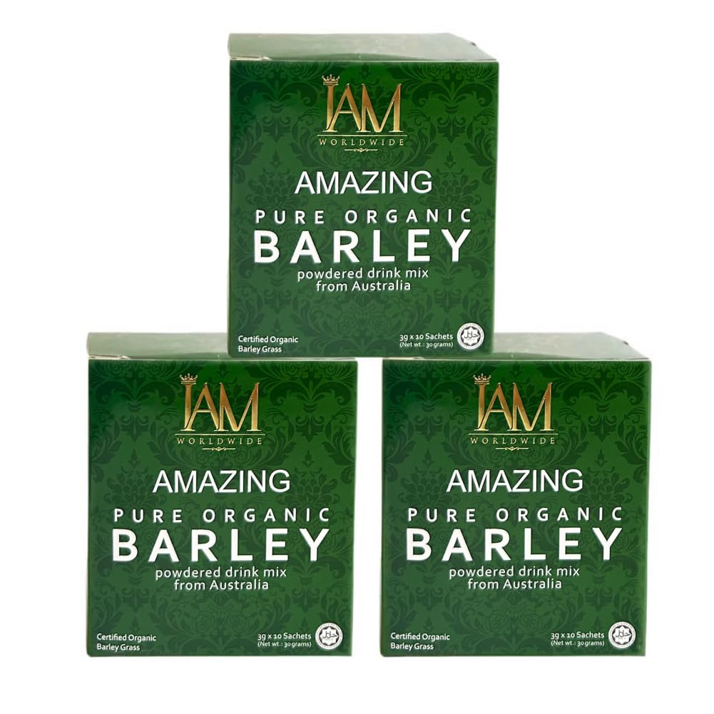 XLXZHYF front box shot showing organic barley powder and clear labeling for easy identification