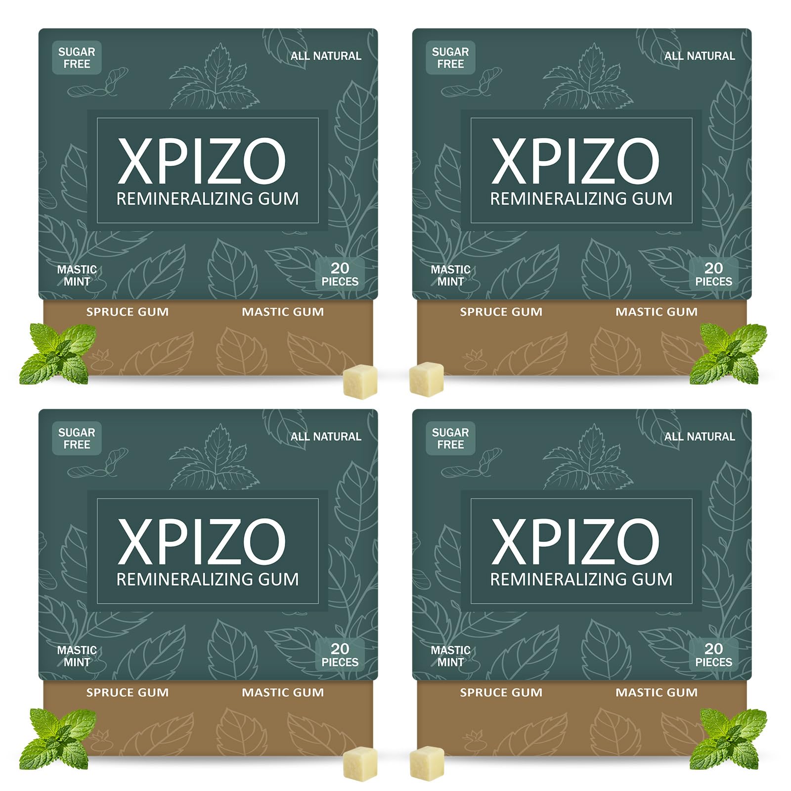 XPIZO packaging eco labels showcasing plastic-free, dye-free benefits