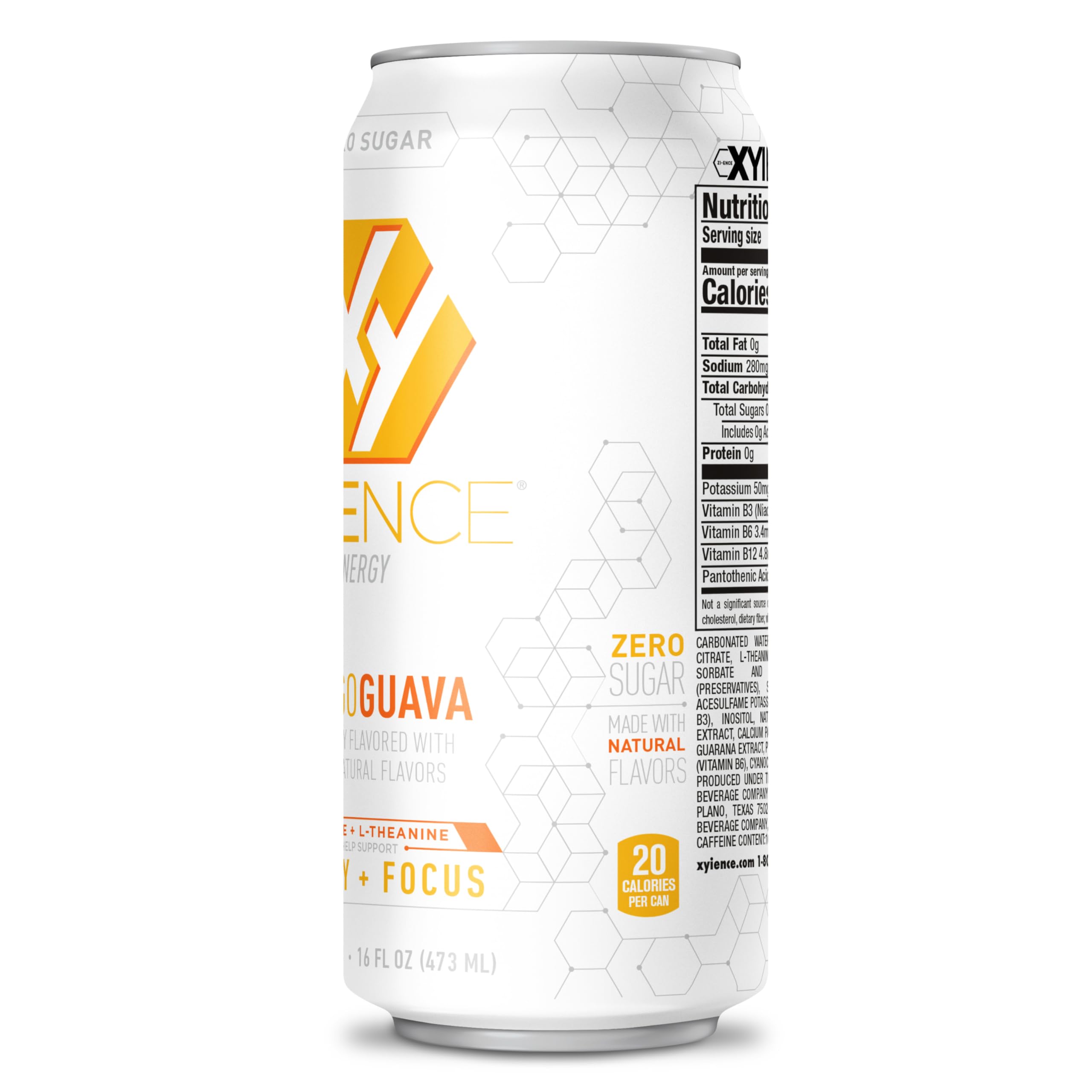 XYIENCE open can top view showing tab and ready-to-drink convenience