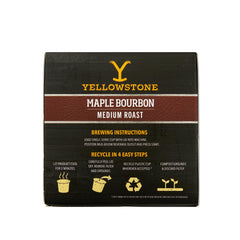 Y Yellowstone brewed cup with maple bourbon crema indicating balanced flavor