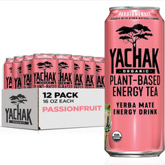 Yachak front can passionfruit showing branded label and bold flavor benefits