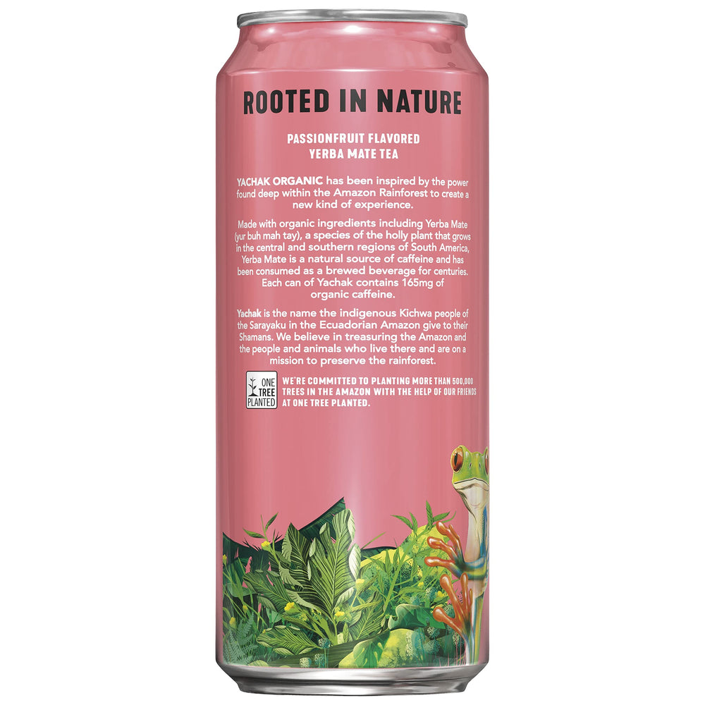 Yachak closeup label highlighting organic certifications and ingredient clarity