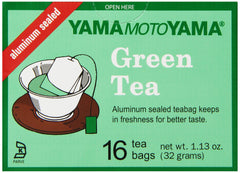 Yamamotoyama front pack image showing tea bags and easy brewing benefit