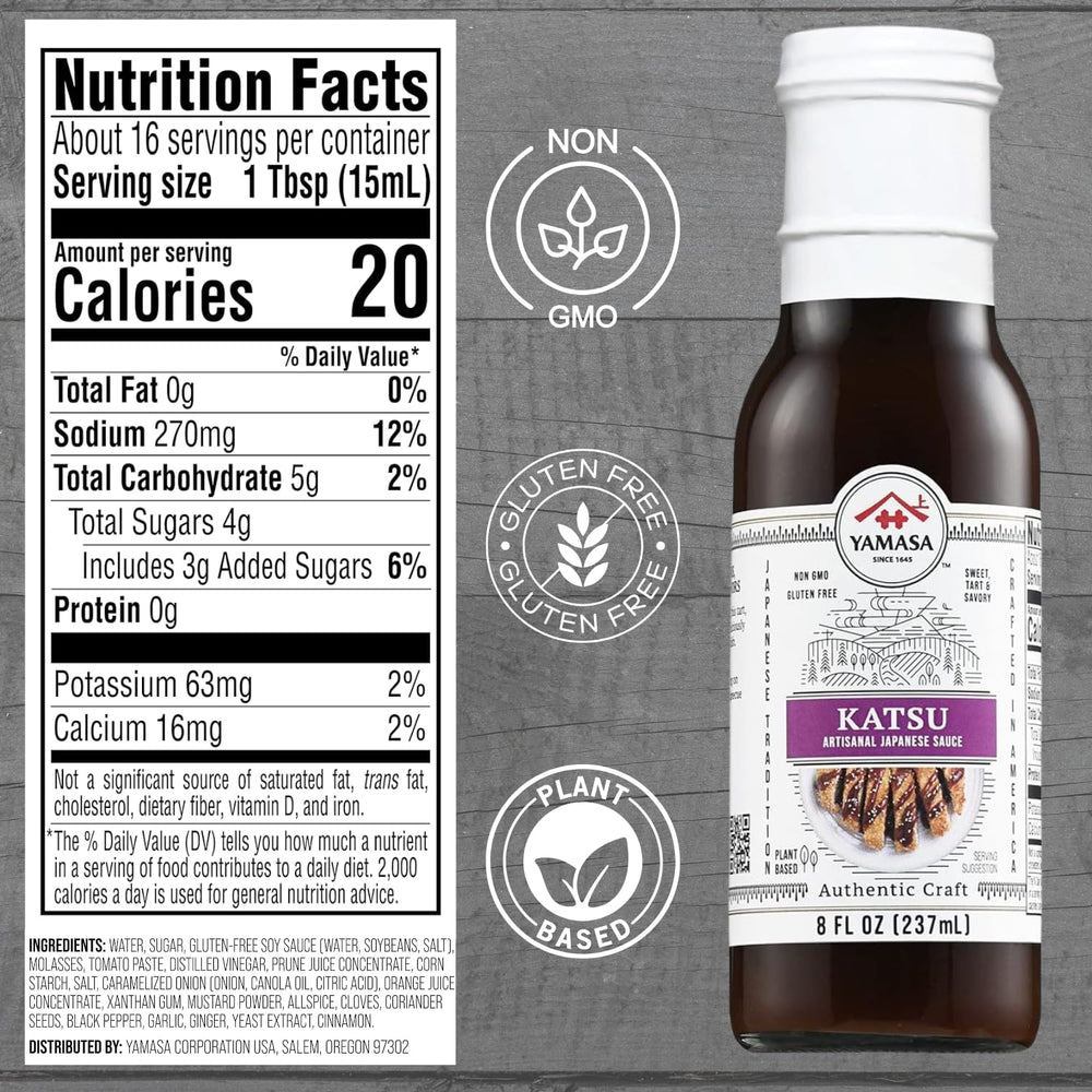 Yamasa label close-up highlighting artisanal ingredients and trust