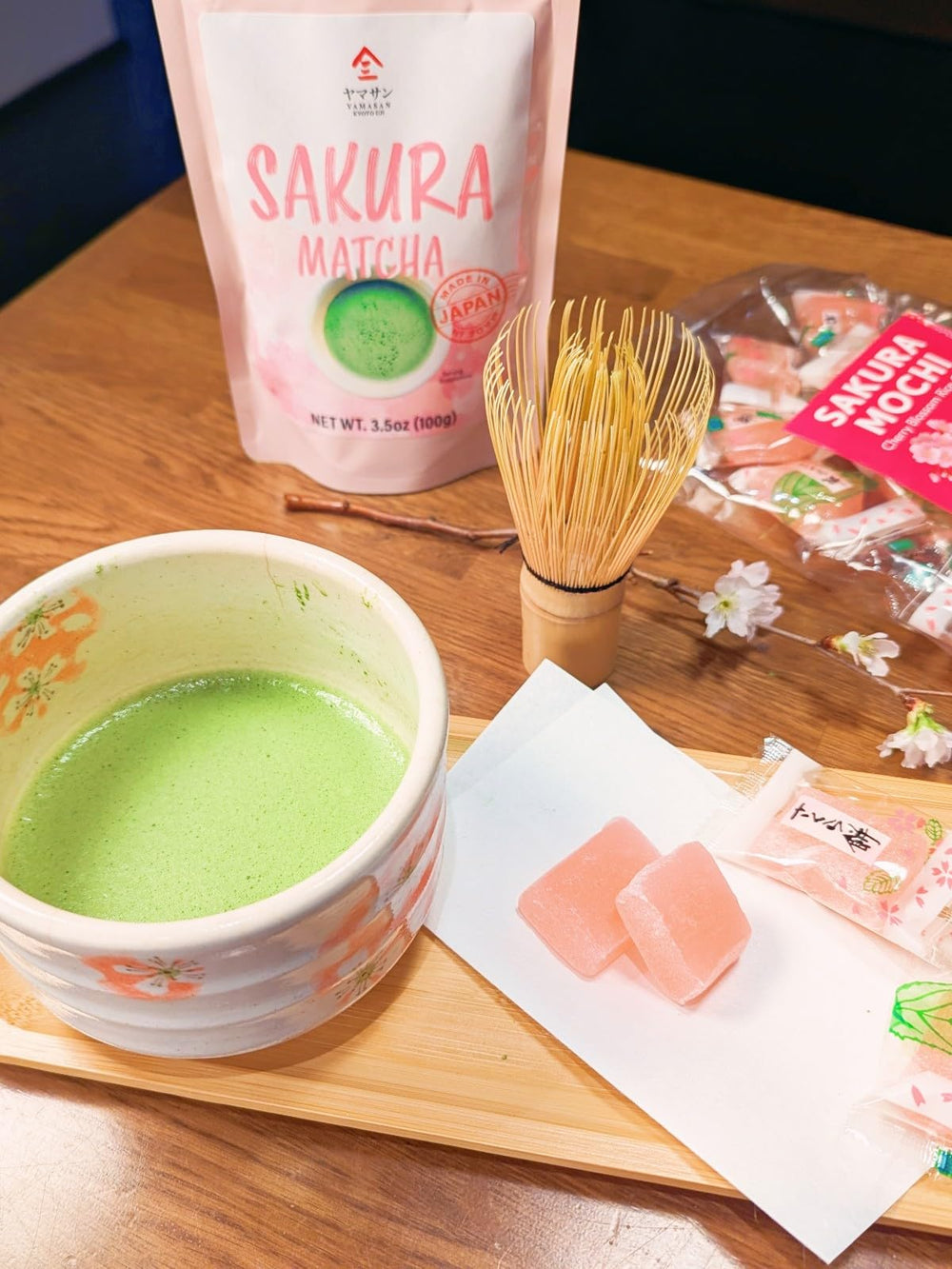 YAMASAN KYOTO UJI open pouch with candies ready to enjoy and share