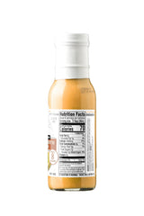 Yamasa 8 fl oz bottle beside a measuring spoon showing serving yield
