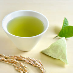 YAMASAN KYOTO UJI tea bag close-up highlighting fine matcha infusion