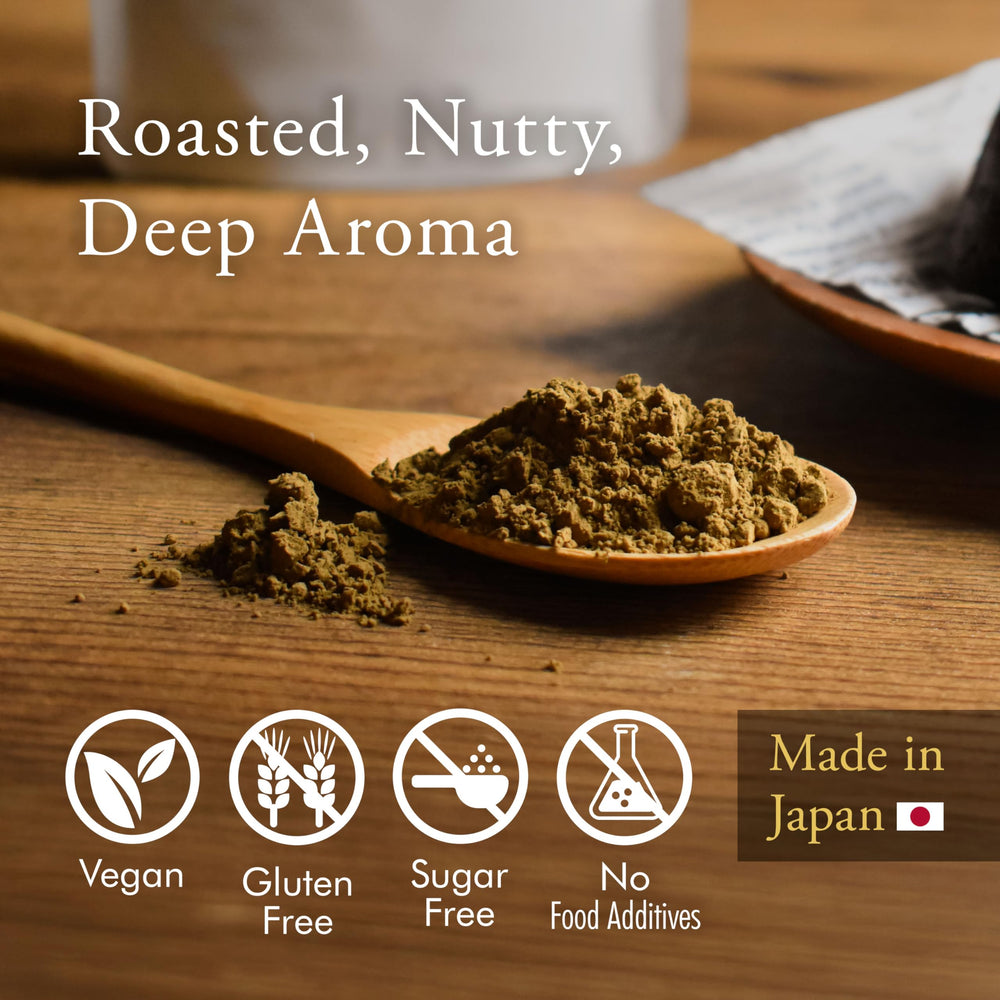 YAMASAN KYOTO UJI powder texture close-up highlighting smooth roast flavor