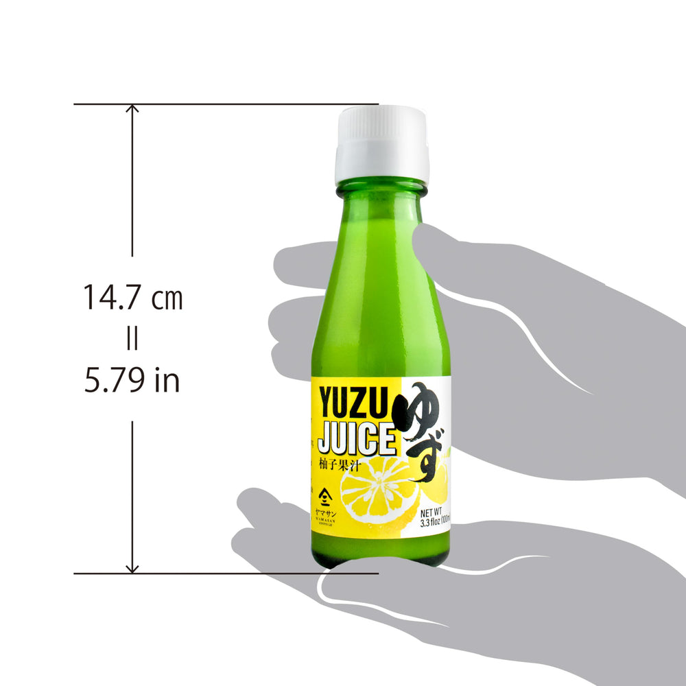 YAMASAN KYOTO UJI bottle in hand showing compact size and easy kitchen use