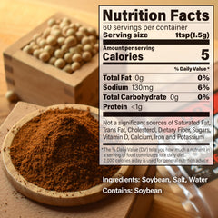 YAMASAN KYOTO UJI scoop with measured powder, conveys precise seasoning control
